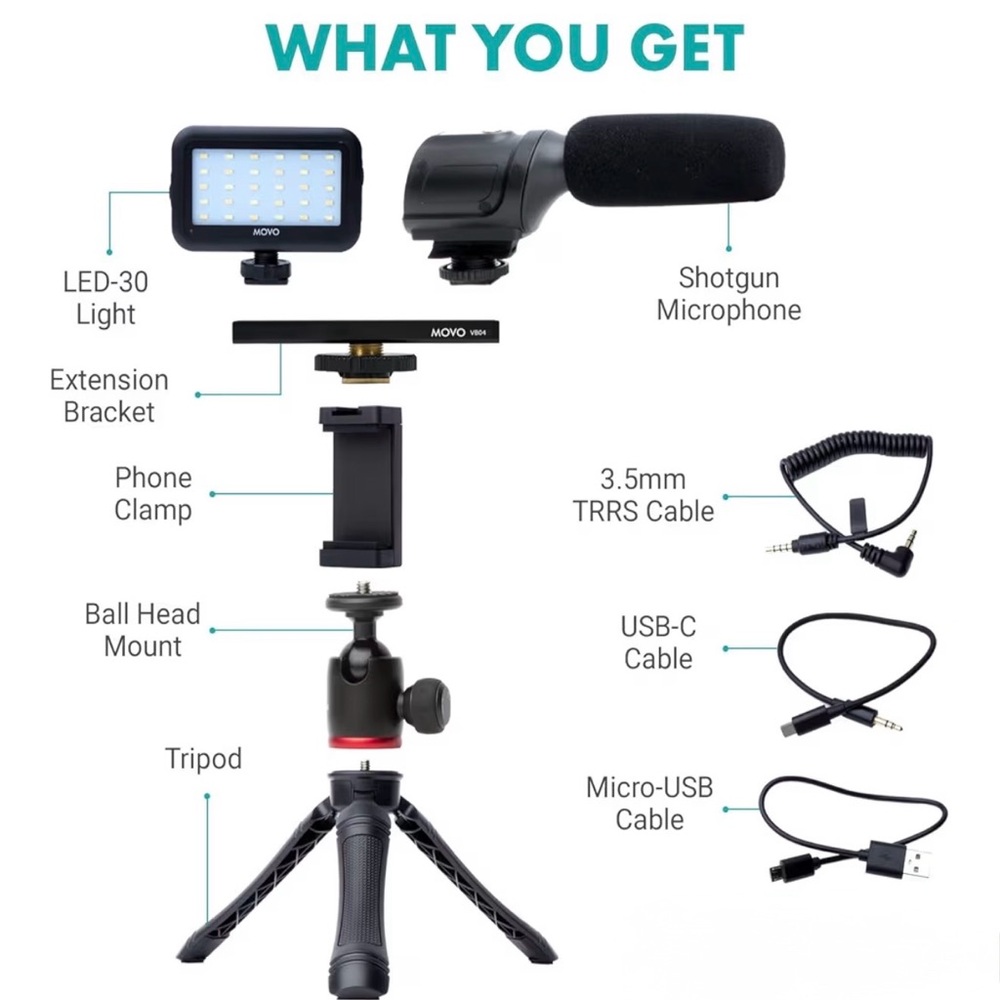 MOVO Vlog Accessory Set - Picture 4 of 5